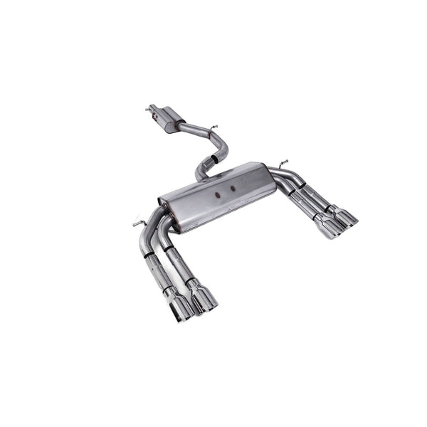 Milltek Sport Resonated Race Cat-Back Exhaust (Audi 8V S3 Polished Tips) for Audi S3 8V (2013–2018)