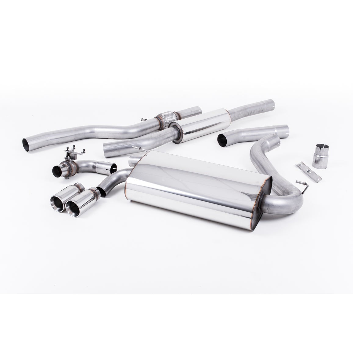 Milltek Sport Resonated Cat-Back Exhaust (F32 OE Style Twin Outlet Polished Tips) for BMW 4 Series F82 (2014–2018)
