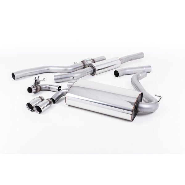 Milltek Sport Resonated Cat-Back Exhaust (428i Auto OE Style Twin Outlet Polished Tips) for BMW 4 Series F32 (2014–2016)