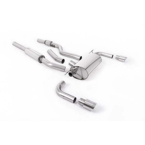 Milltek Sport Resonated Cat-Back Exhaust - Dual Outlet Polished Tips for BMW 4 Series F32 (2014–2016)