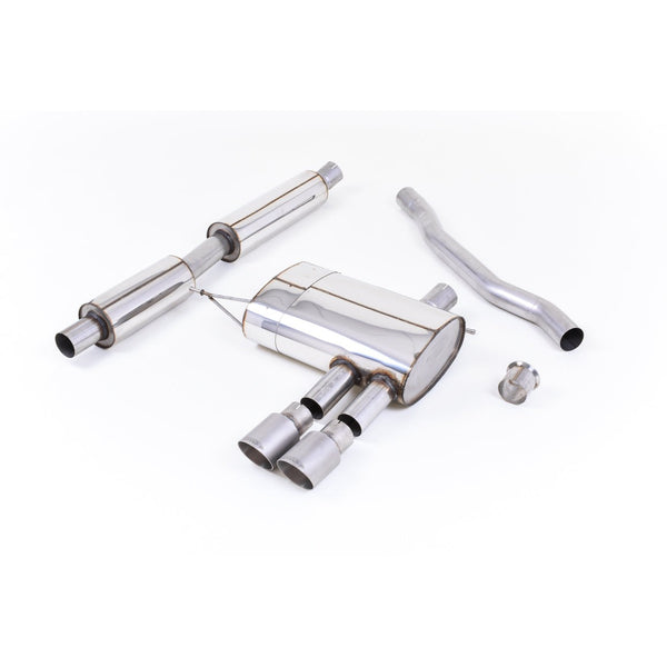 Milltek Sport Resonated Cat-Back Exhaust (Mini Cooper S F56 Brushed Titanium Tips) for Mini MK3 F56 (2014–2023)