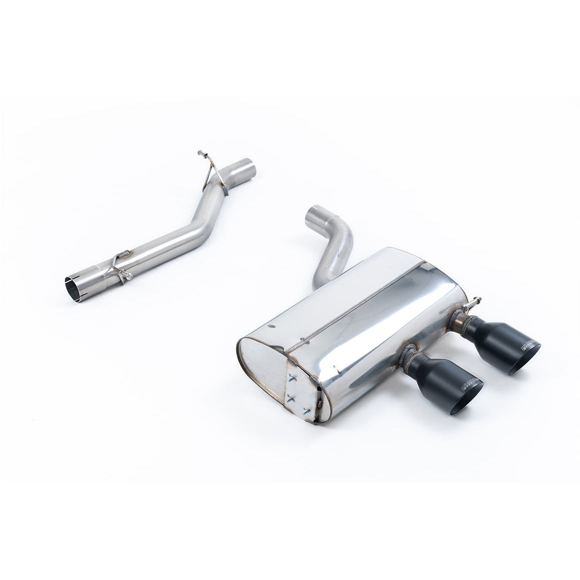 Milltek Sport Non-Resonated Cat-Back Exhaust (VW Golf MK5 R32 Cerakote Black Tips) for Volkswagen Golf MK5 (2005–2009)