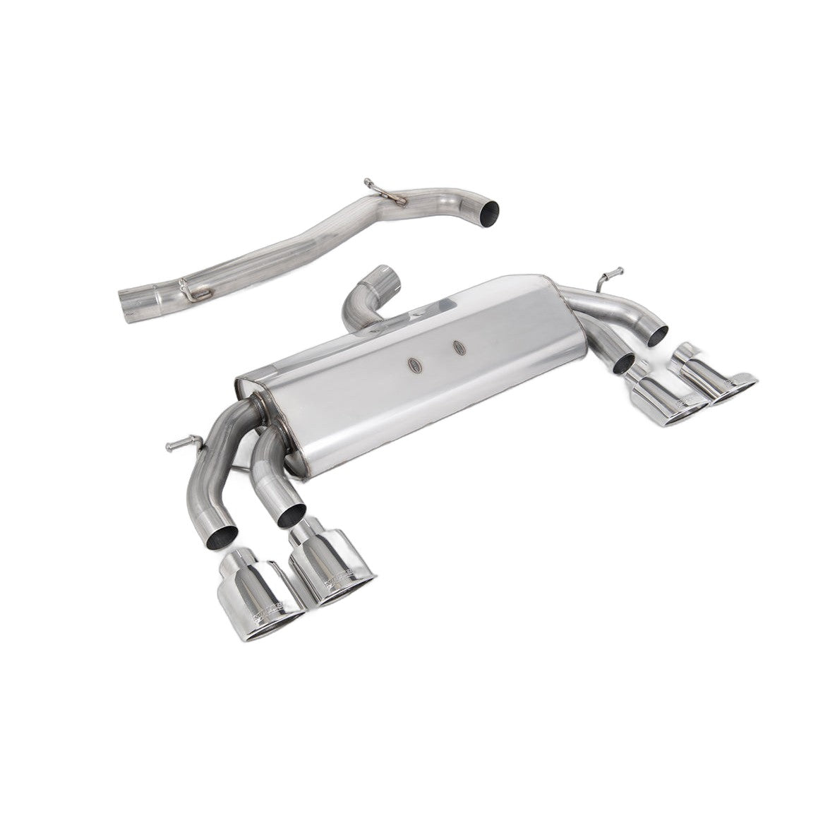 Milltek Sport Non-Resonated Race Cat-Back Exhaust (VW Golf R MK7.5 Polished Tips) for Volkswagen Golf MK7.5 (2017–2021)