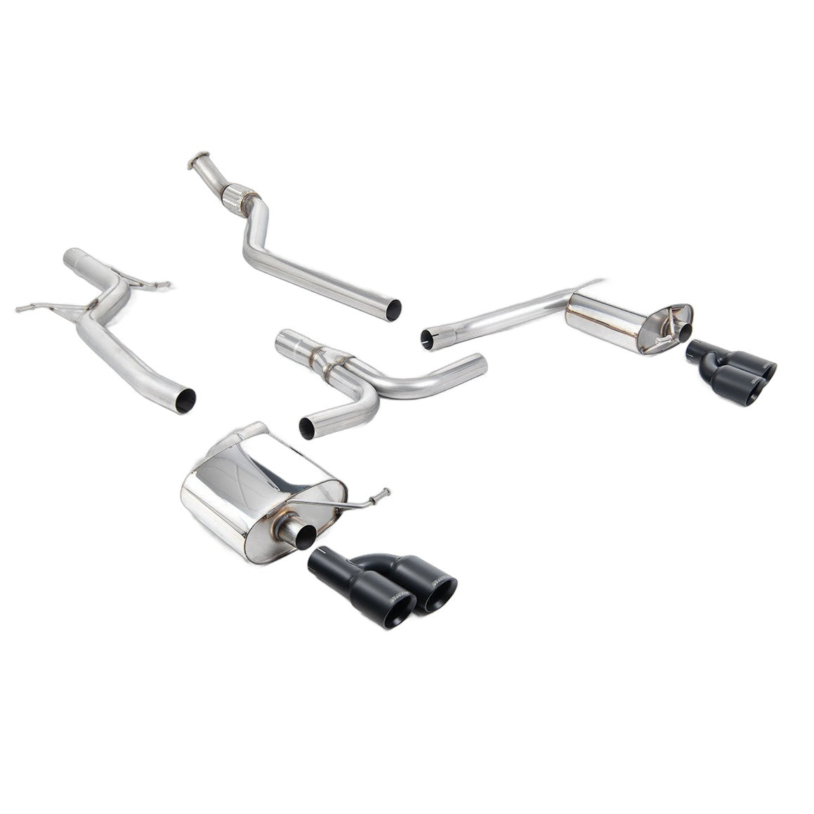 Milltek Sport Non-Resonated Cat-Back Exhaust (SSXAU666) for Audi A4 B8 (2008–2015)