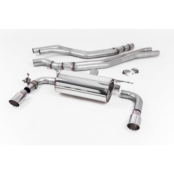 Milltek Sport Non-Resonated Race Cat-Back Exhaust (BMW F22 M240i Polished Tips) for BMW 2 Series F22 (2015–2018)