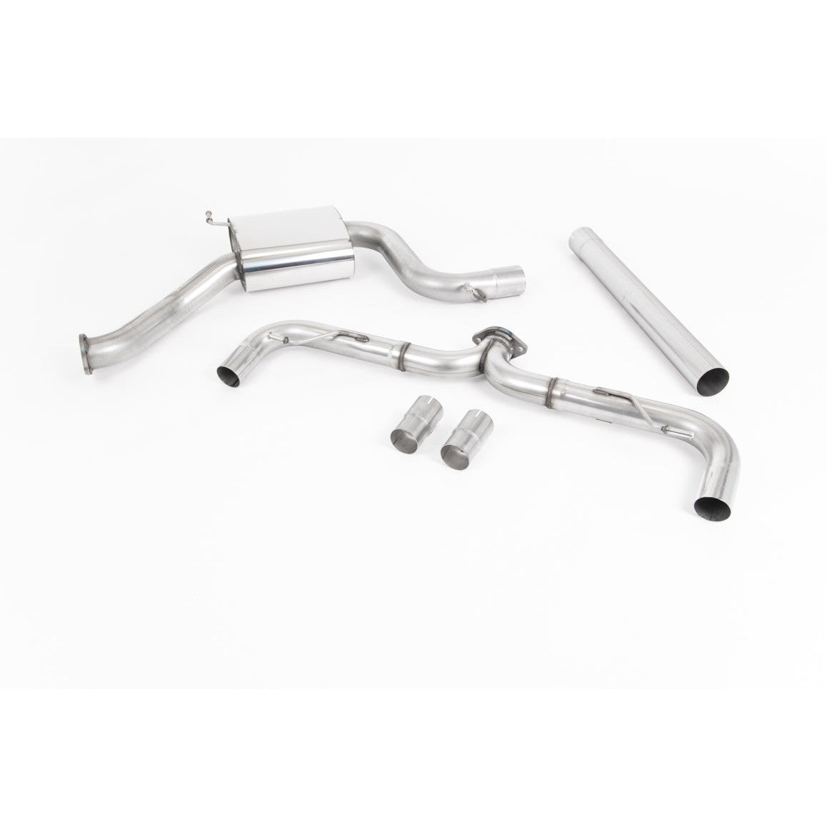Milltek Sport Non-Resonated Race Cat-Back Exhaust (GTI Burnt Titanium Tips) for Volkswagen Golf MK7.5 (2017–2018)