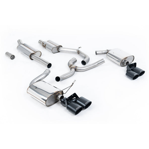 Milltek Sport Resonated Cat-Back Exhaust (R Estate Cerakote Black Tips) for Volkswagen Golf MK7.5 (2018–2019)