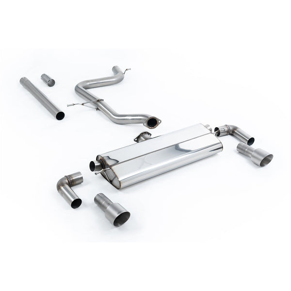 Milltek Sport Non-Resonated Cat-Back Exhaust - Line Brushed Titanium Tips for Volkswagen Golf MK7.5 (2017–2021)