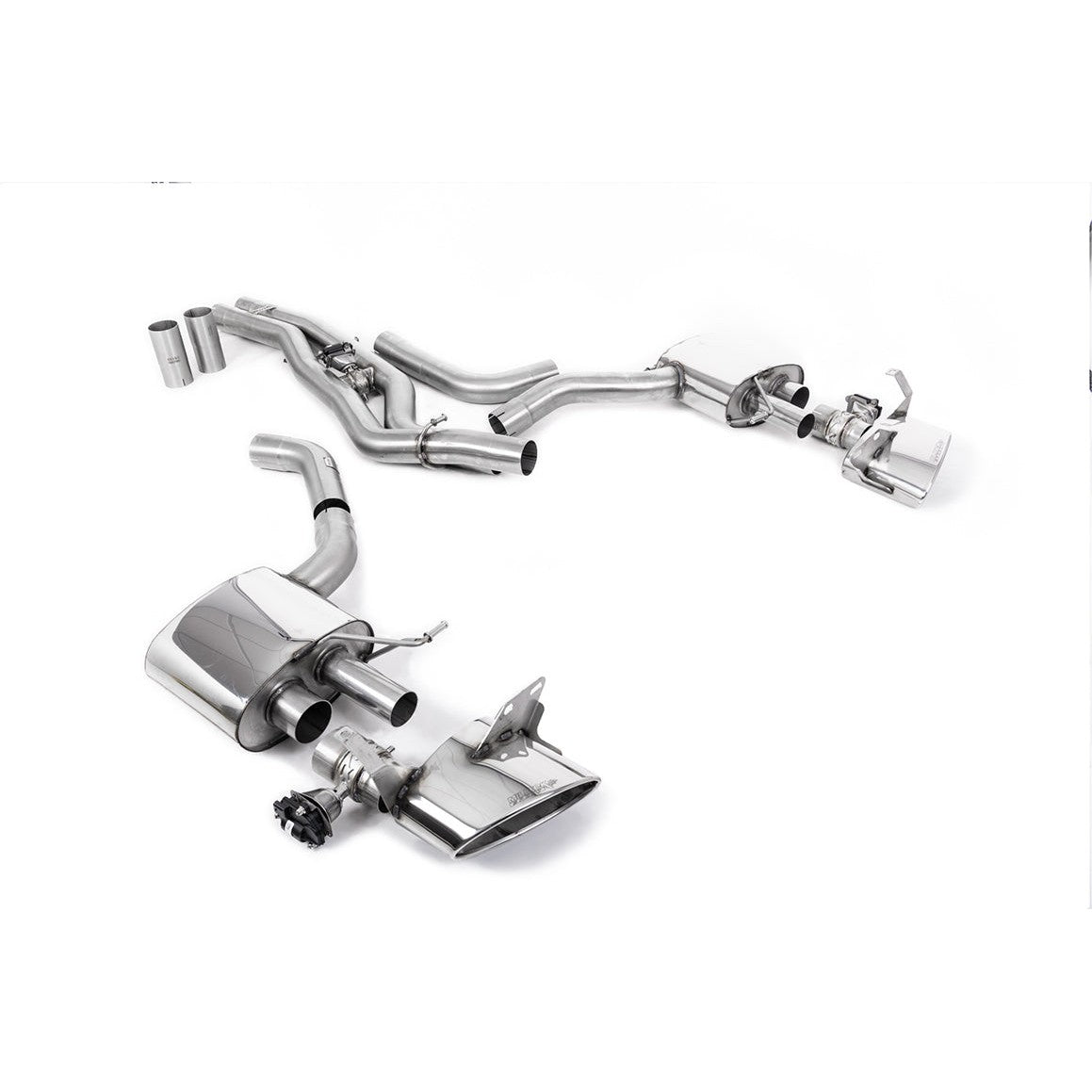 Milltek Sport 80mm Non-Resonated Cat-Back Exhaust (Audi RS6 C8 Polished Tips) for Audi RS6 C8, RS7 C8 (2019–2026)
