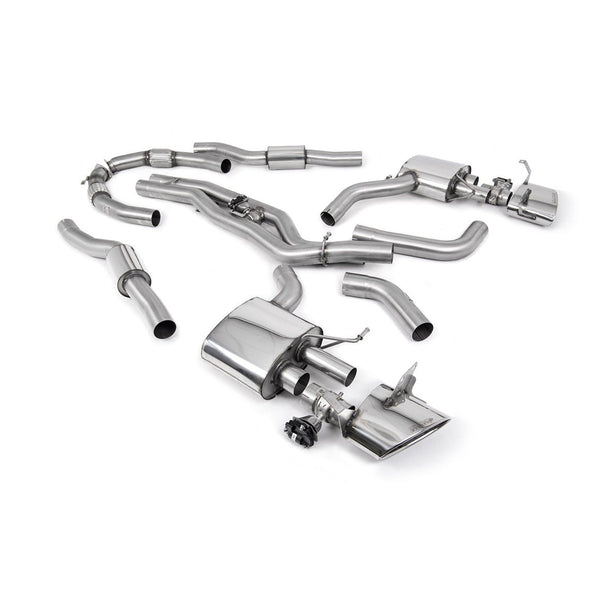 Milltek Sport Resonated 80mm Cat-Back Exhaust (Bolt On Polished Tips) for Audi RS6 C8, RS7 C8 (2019–2026)