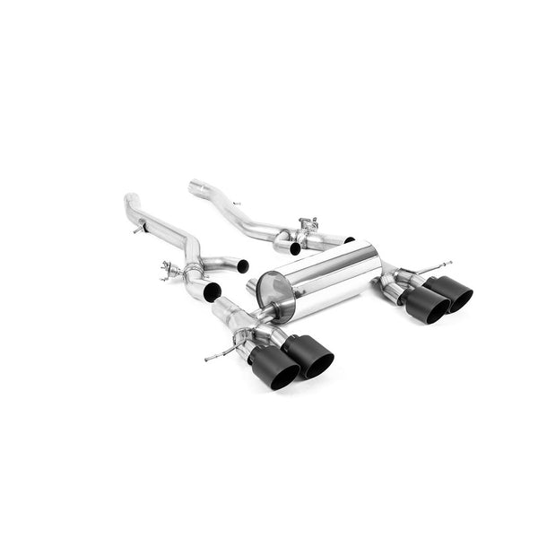 Milltek Sport 80mm Axle-Back Exhaust (BMW G8X M3 M4 Cerakote Black Tips) for BMW 3 Series G80, 4 Series G82 (2021–2026)