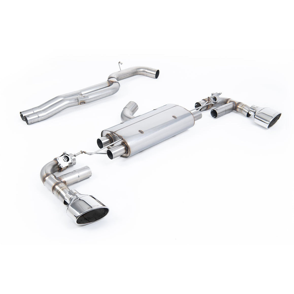 Milltek Sport 80mm Non-Resonated Cat-Back Exhaust (Audi TTRS MK3 Polished Tips) for Audi TT 8S (2016–2026)