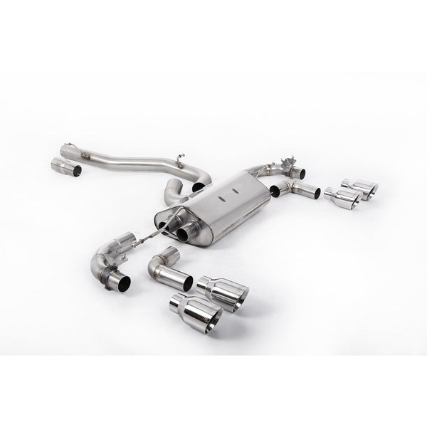 Milltek Sport 80mm Valved Non-Resonated Race Cat-Back Exhaust (R Polished Tips) for Volkswagen Golf MK7.5 (2017–2021)