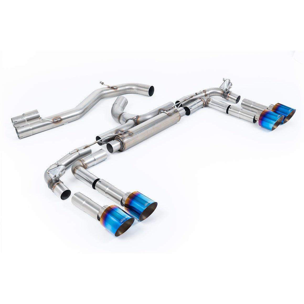 Milltek Sport 80mm Non-Resonated Race Cat-Back Exhaust (Audi S3 8Y Burnt Titanium Tips) for Audi S3 8Y (2022–2026)