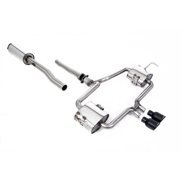 Milltek Sport Resonated Cat-Back Exhaust (Mini Cooper S R53 Cerakote Black Tips) for Mini MK1 R53 (2002–2006)