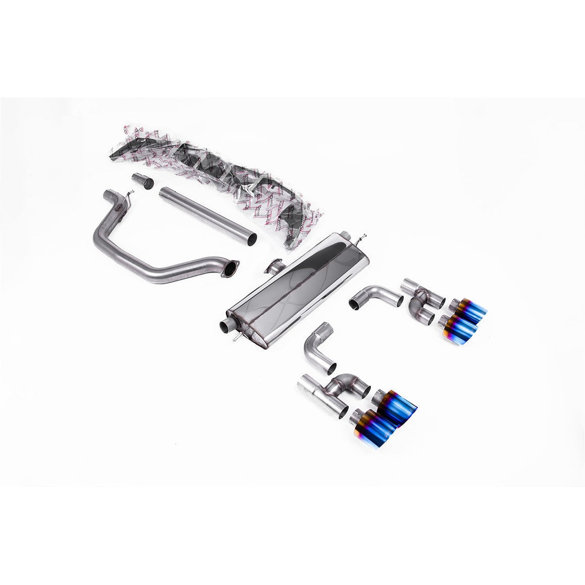 Milltek Sport 80mm Road+ OPF/GPF-Back Exhaust - Style Burnt Titanium Tips for Volkswagen Golf MK8 / MK8.5 (2021–2026)
