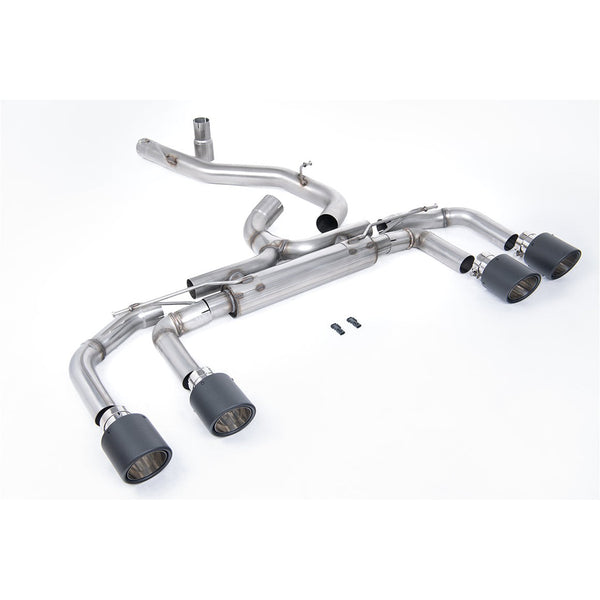 Milltek Sport 80mm Non-Resonated Race Cat-Back Exhaust (R Carbon Fiber Tips) for Volkswagen Golf MK8 / MK8.5 (2022–2026)