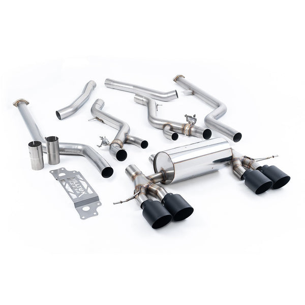 Milltek Sport Non-Resonated Cat-Back Exhaust (BMW G87 M2 Cerakote Black Tips) for BMW 2 Series G87 (2023–2026)