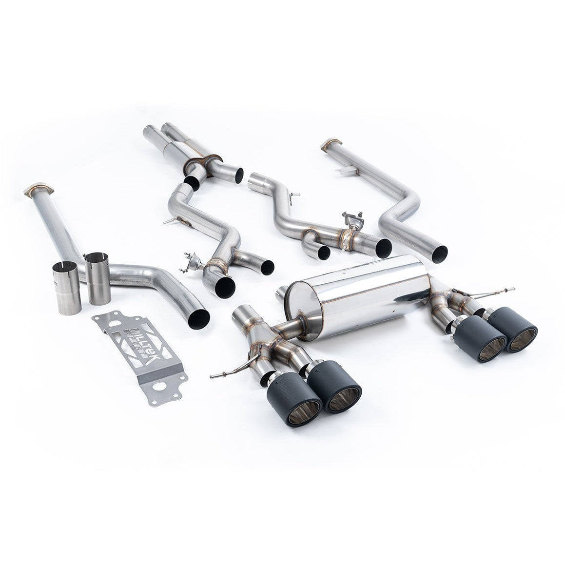 Milltek Sport Resonated Cat-Back Exhaust (BMW G87 M2 Carbon Fiber Tips) for BMW 2 Series G87 (2023–2026)