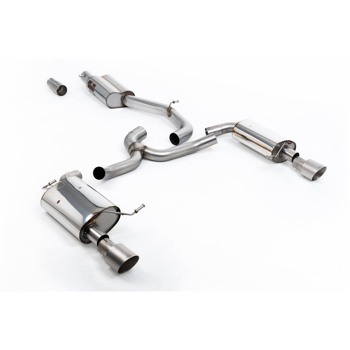 Milltek Sport Resonated Cat-Back Exhaust (VW Golf MK7 Alltrack 1.8TSI Titanium Tips) for Volkswagen Golf MK7 (2016–2021)