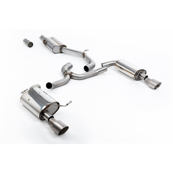 Milltek Sport Resonated Cat-Back Exhaust (VW Golf MK7 Alltrack 1.8TSI Titanium Tips) for Volkswagen Golf MK7 (2016–2021)