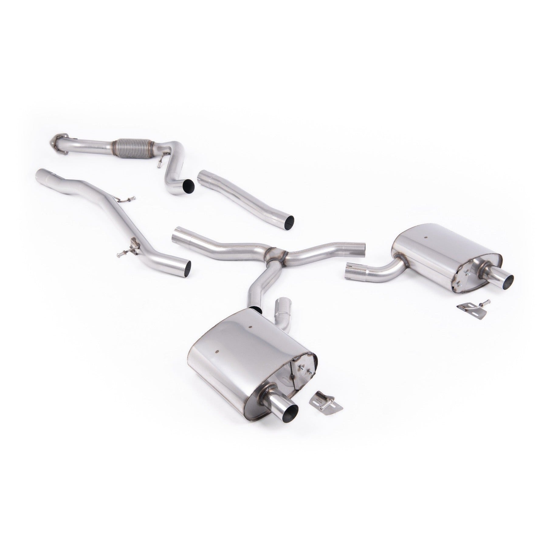 Milltek Sport Non-Resonated Cat-Back Exhaust for Audi A4 B9.5 (2021–2026)