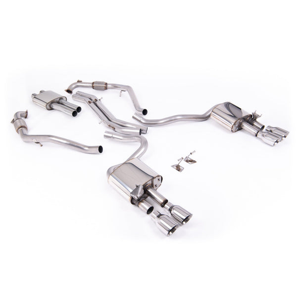 Milltek Sport Resonated Cat-Back Exhaust (Audi B9 S5 3.0 V6 Polished Tips) for Audi S5 B9 (2017–2026)