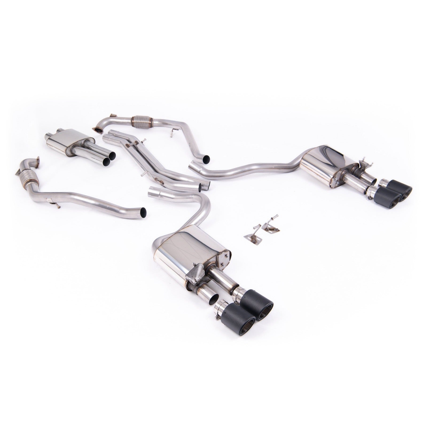 Milltek Sport Resonated Cat-Back Exhaust (Audi B9 S5 3.0 V6 Carbon Fiber Tips) for Audi S5 B9 (2017–2026)