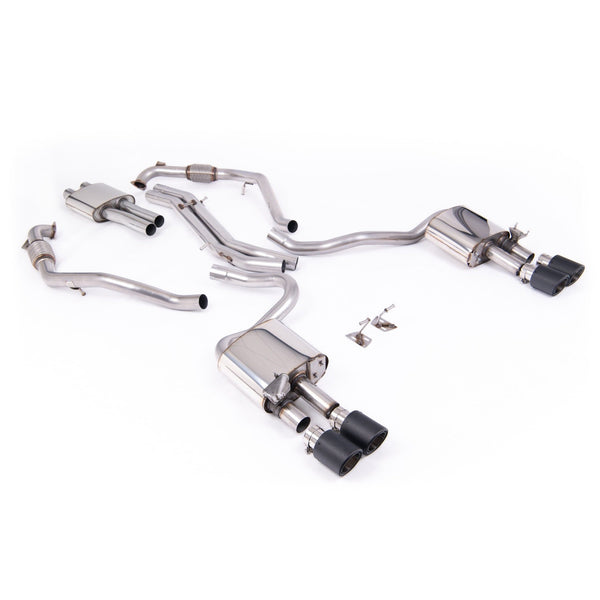Milltek Sport Resonated Cat-Back Exhaust (Audi B9 S5 3.0 V6 Carbon Fiber Tips) for Audi S5 B9 (2017–2026)