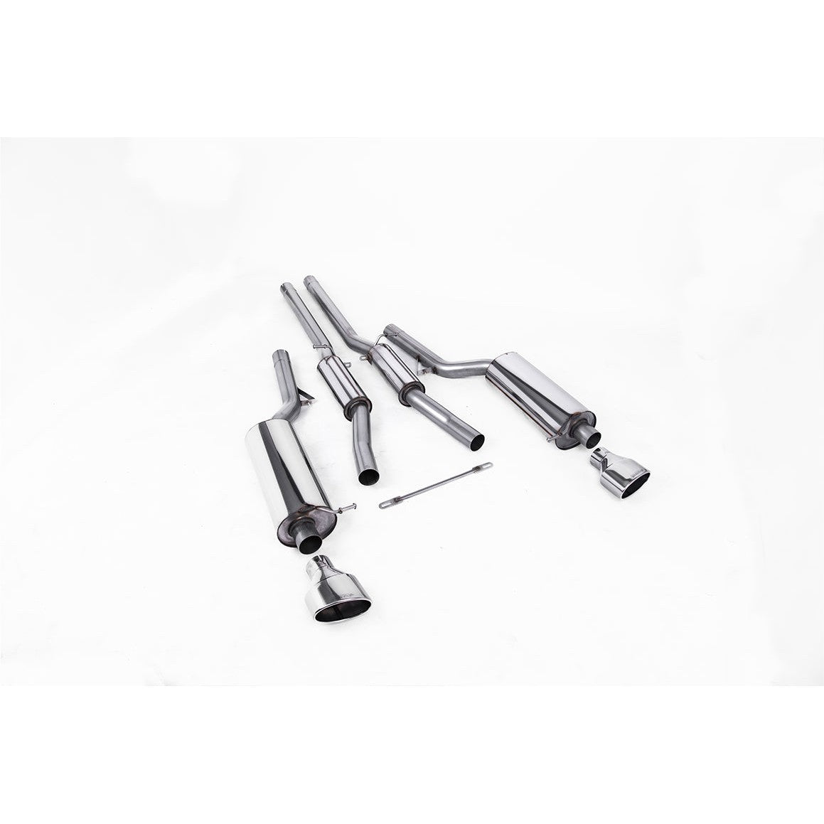 Milltek Sport Resonated Cat-Back Exhaust (Audi RS6 C5 Polished Tips) for Audi RS6 C5 (2002–2004)