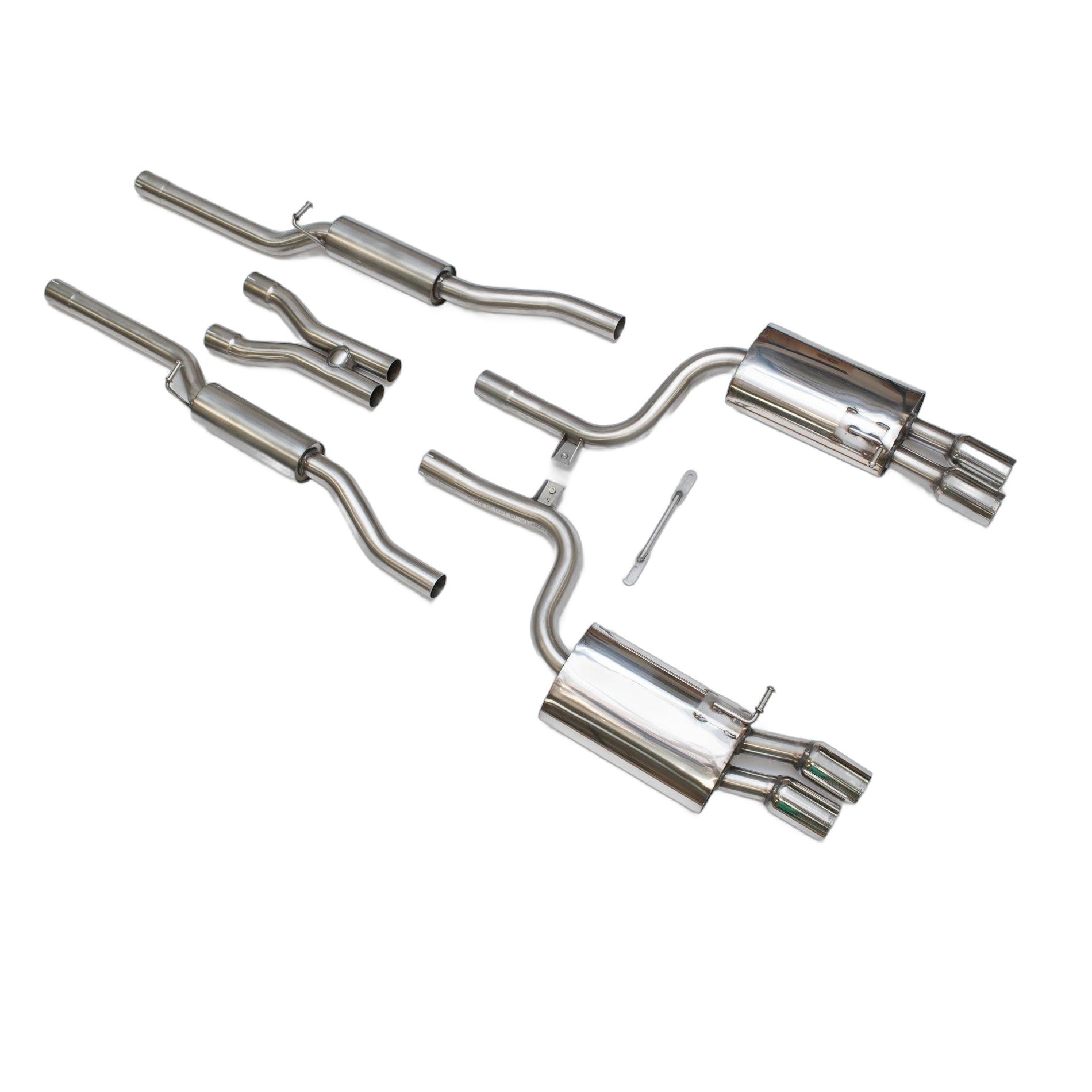 Milltek Sport Resonated Cat-Back Exhaust for Audi S4 B7 (2004–2009)
