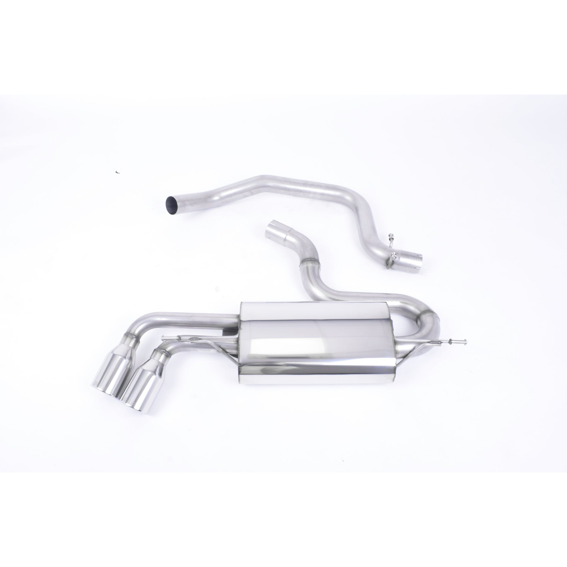 Milltek Sport Non-Resonated Cat-Back Exhaust (Audi TT MK2 Twin Polished JET Tips) for Audi TT 8J (2006–2011)