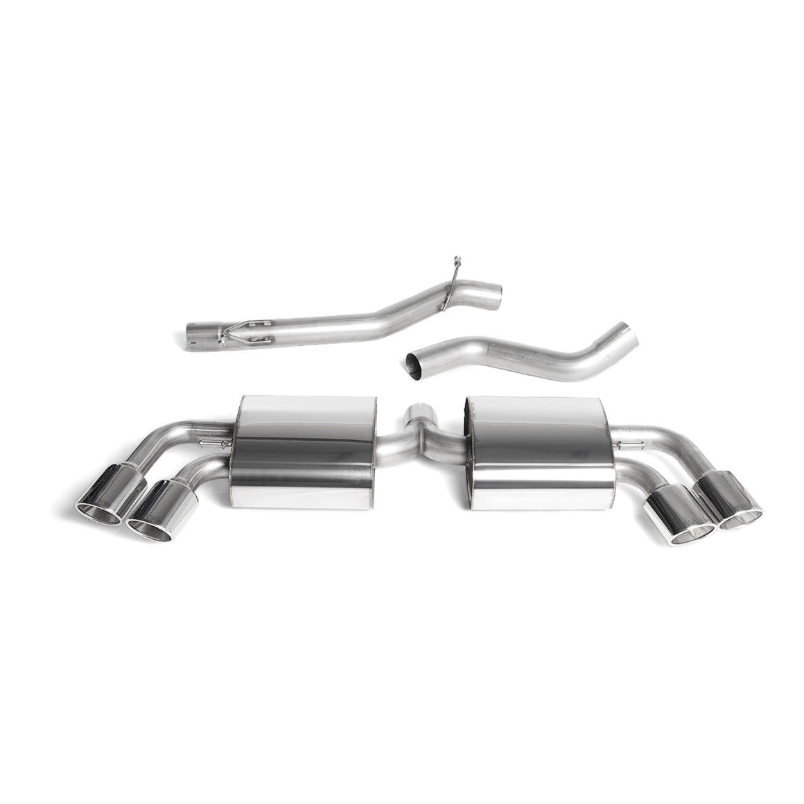 Milltek Sport Non-Resonated Cat-Back Exhaust for Audi TT 8J (2008–2014)