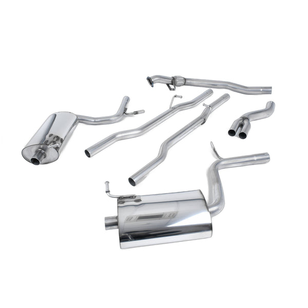 Milltek Sport Non-Resonated Cat-Back Exhaust (Audi B6 A4 1.8T 100mm Jet Tips) for Audi A4 B6 (2003–2005)