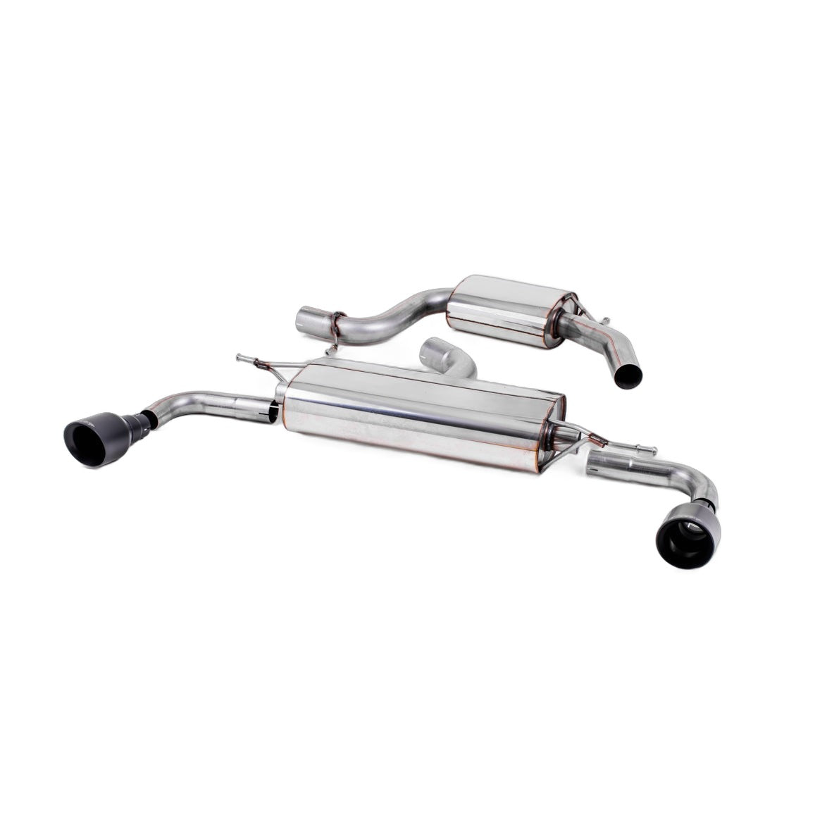 Milltek Sport Resonated Cat-Back Exhaust (VW Golf MK6 GTI Cerakote Black Tips) for Volkswagen Golf MK6 (2009–2013)