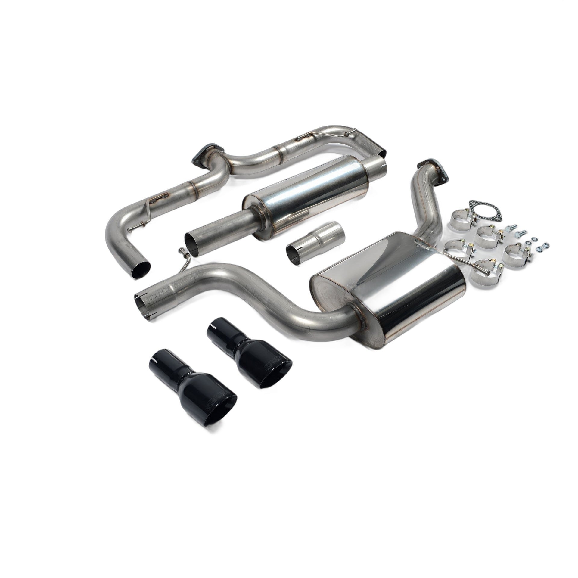 Milltek Sport Non-Resonated Cat-Back Exhaust (VW Golf GTI MK7 Cerakote Black Tips) for Volkswagen Golf MK7 (2013–2016)