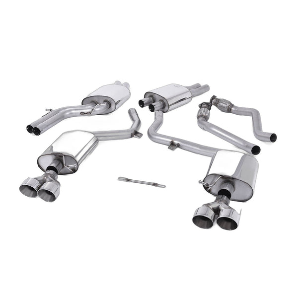 Milltek Sport Resonated Cat-Back Exhaust (Audi B8.5 S4 S5 Polished Tips) for Audi S4 B8.5, S5 B8.5 (2012–2016)