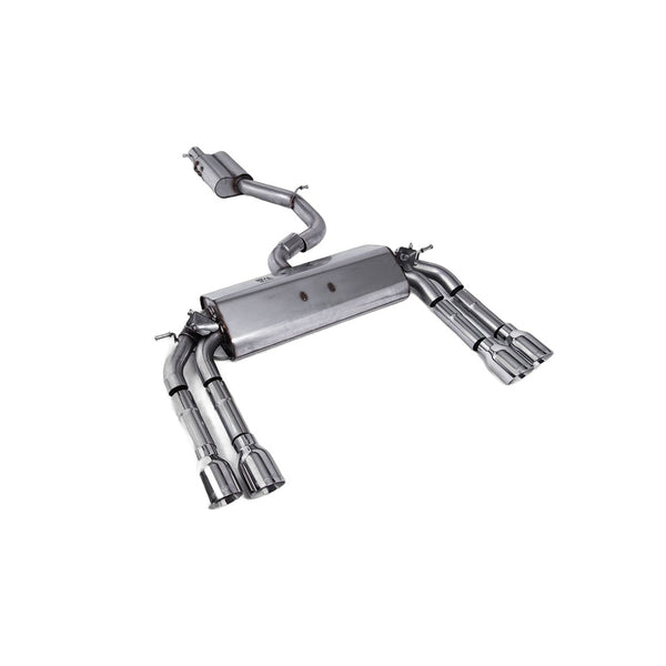 Milltek Sport Resonated Cat-Back Exhaust (Audi 8V S3 2.0 TFSI Polished Tips) for Audi S3 8V (2013–2018)