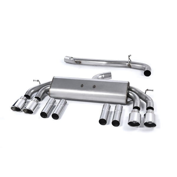 Milltek Sport Non-Resonated Race Cat-Back Exhaust (Audi 8V S3 Polished Tips) for Audi S3 8V (2013–2018)