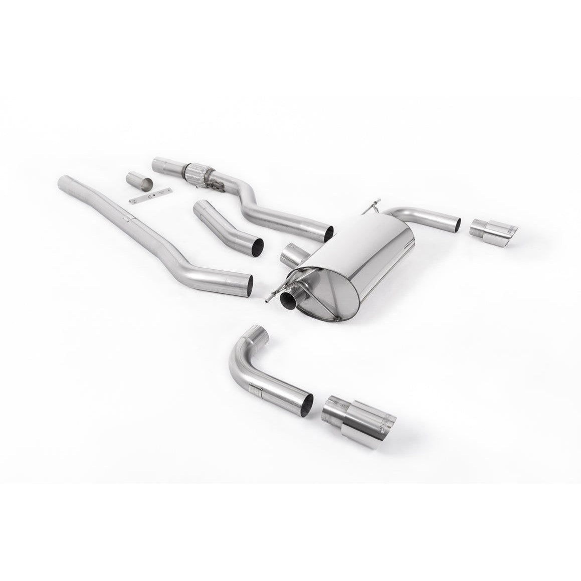 Milltek Sport Non-Resonated Cat-Back Exhaust (BMW 4 Series F32 Polished Tips) for BMW 4 Series F82 (2014–2018)
