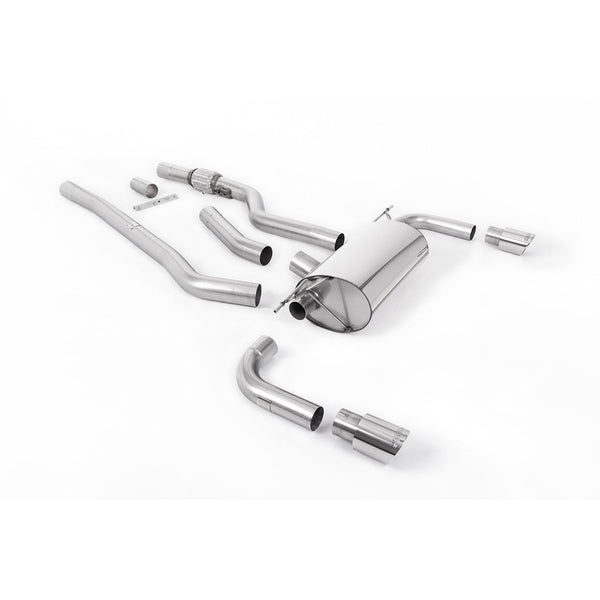Milltek Sport Non-Resonated Cat-Back Exhaust (BMW 4 Series F32 Polished Tips) for BMW 4 Series F82 (2014–2018)