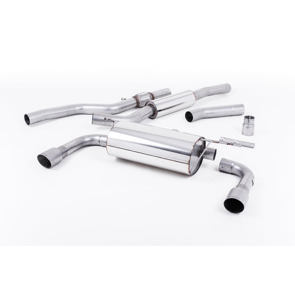 Milltek Sport Resonated Cat-Back Exhaust (435i Style Dual Outlet Brushed Titanium Tips) for BMW 4 Series F32 (2014–2016)