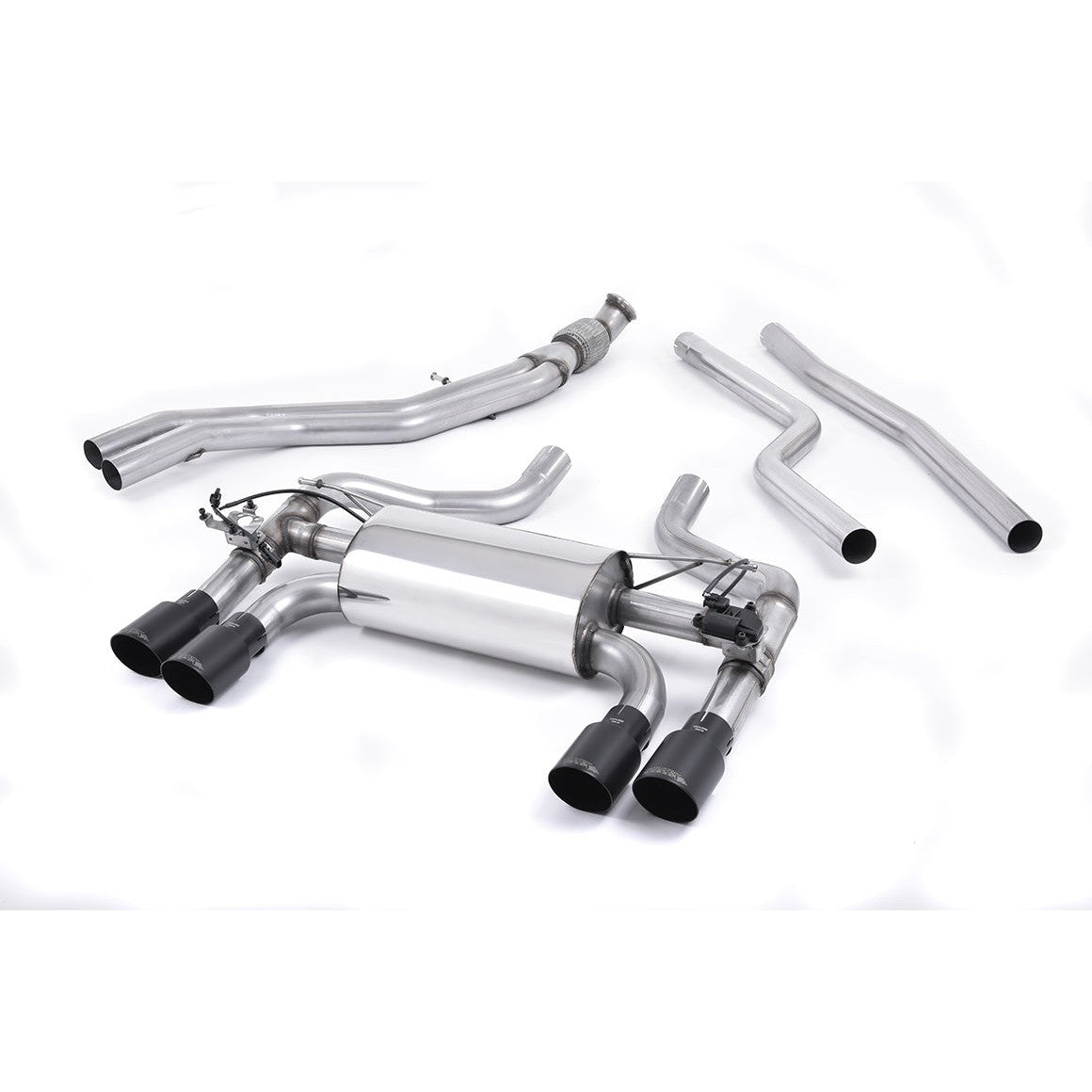 Milltek Sport Valved Cat-Back Exhaust (BMW F87 M2 Cerakote Black Tips) for BMW 2 Series F87 (2016–2018)