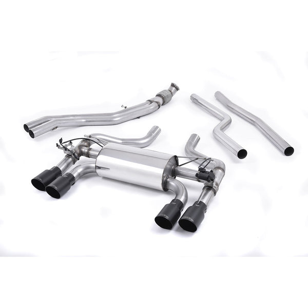 Milltek Sport Valved Cat-Back Exhaust (BMW F87 M2 Cerakote Black Tips) for BMW 2 Series F87 (2016–2018)