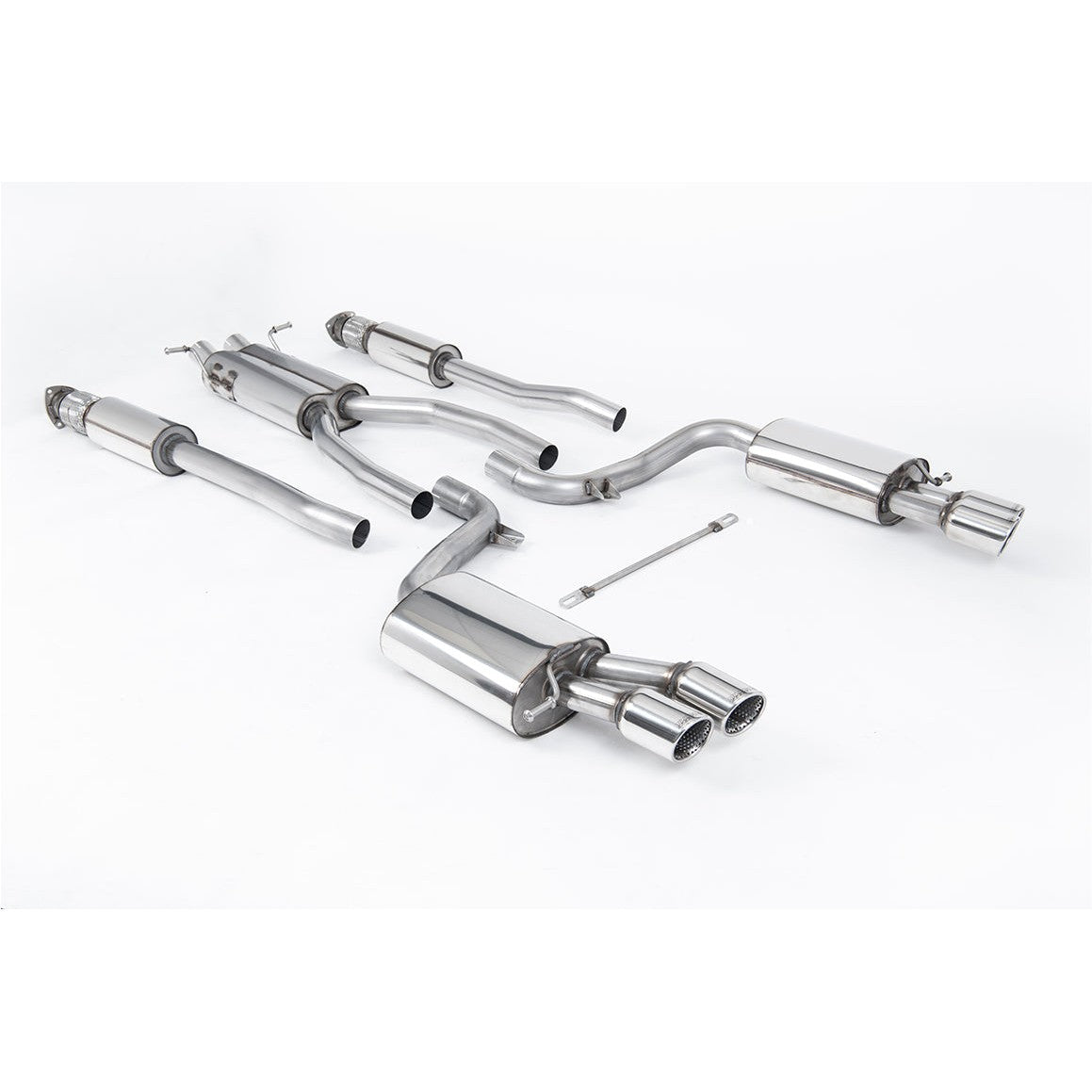 Milltek Sport Resonated Cat-Back Exhaust for Audi S6 C6 (2006–2012)