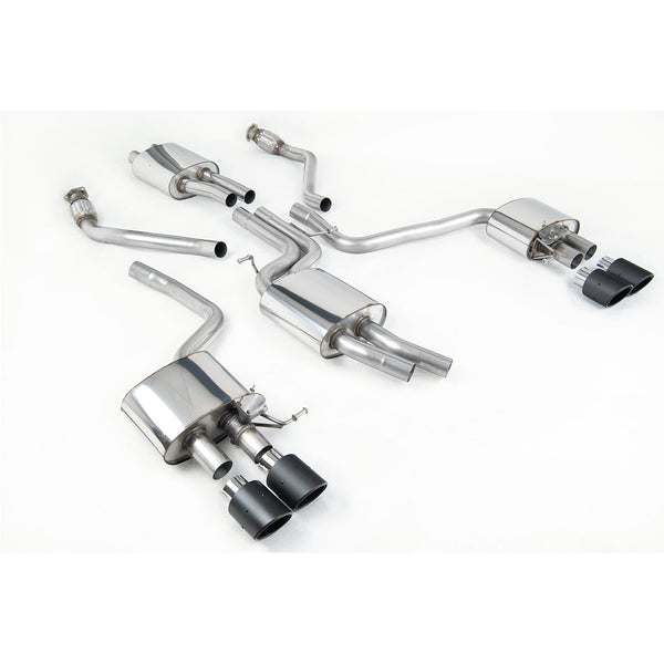 Milltek Sport Resonated Cat-Back Exhaust (Audi 8R SQ5 Carbon Fiber Tips) for Audi SQ5 8R (2013–2016)