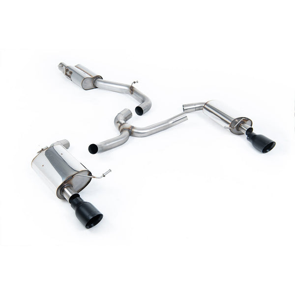 Milltek Sport Resonated Cat-Back Exhaust (VW Golf MK7 2.0 TFSI Cerakote Black Tips) for Volkswagen Golf MK7 (2016–2021)