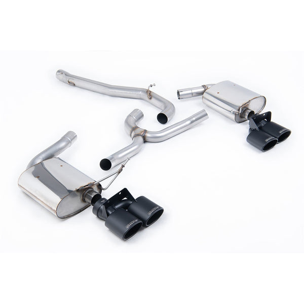 Milltek Sport Non-Resonated Cat-Back Exhaust (R Estate Cerakote Black Tips) for Volkswagen Golf MK7.5 (2018–2019)
