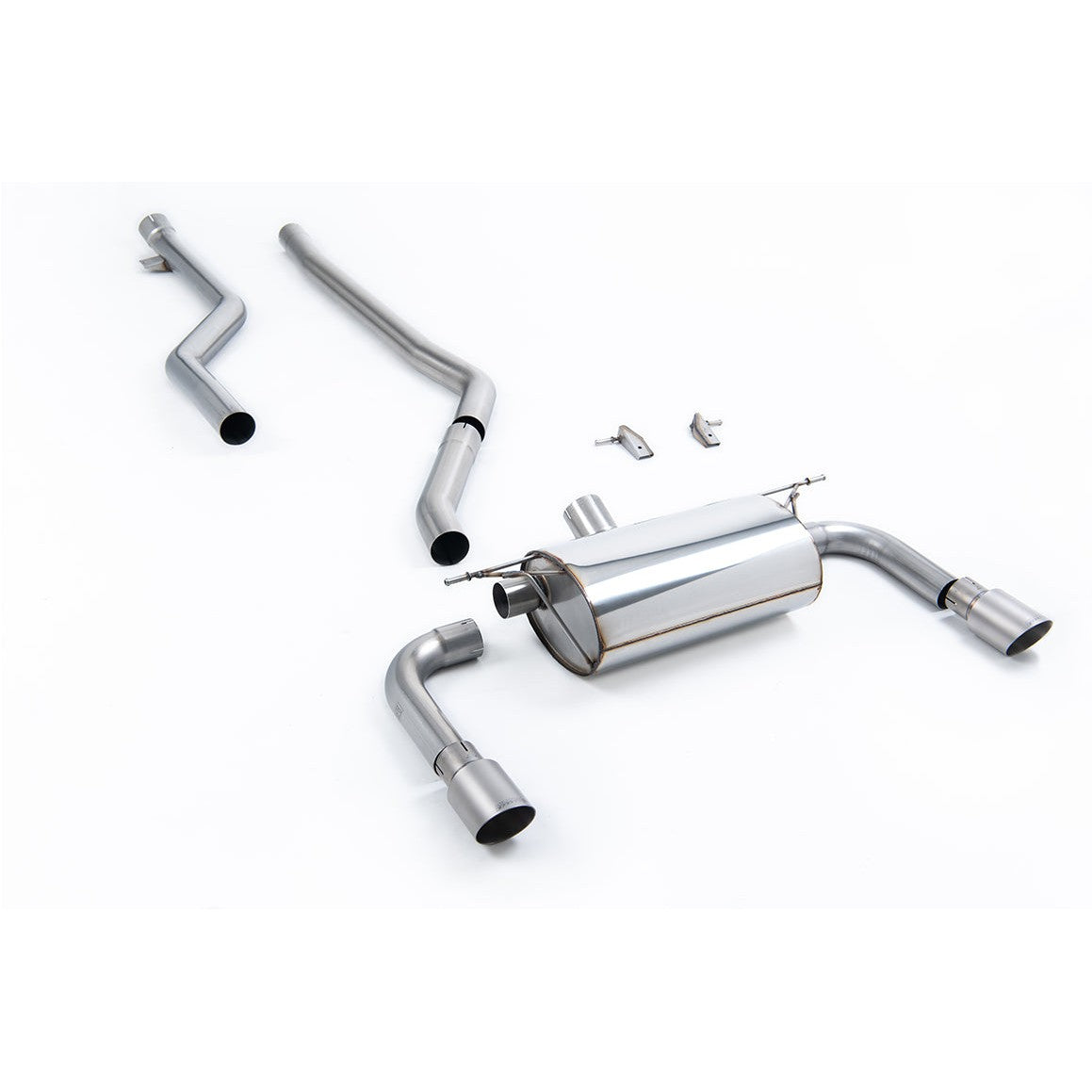 Milltek Sport Non-Resonated Race Cat-Back Exhaust (320i M Sport Brushed Titanium Tips) for BMW 3 Series F30 (2015–2019)