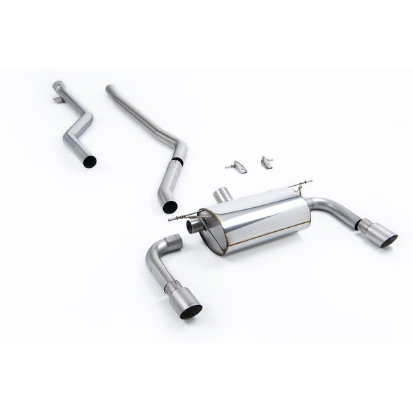 Milltek Sport Non-Resonated Race Cat-Back Exhaust (320i M Sport Brushed Titanium Tips) for BMW 3 Series F30 (2015–2019)